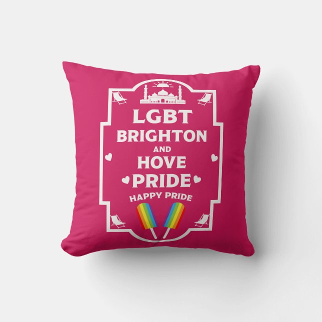 Coussin Gay pride Brighton (Recto)