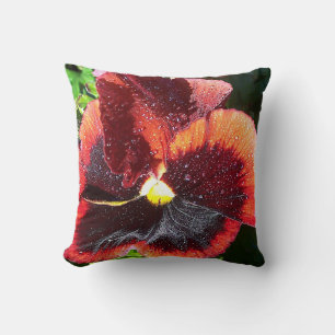 Coussin géant enorme de fleur de pensée