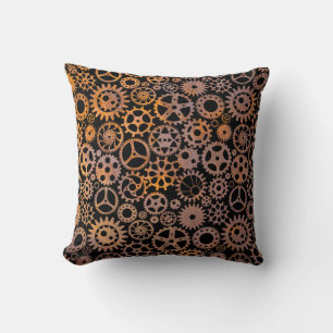 Coussin Gears rouillé Steampunk