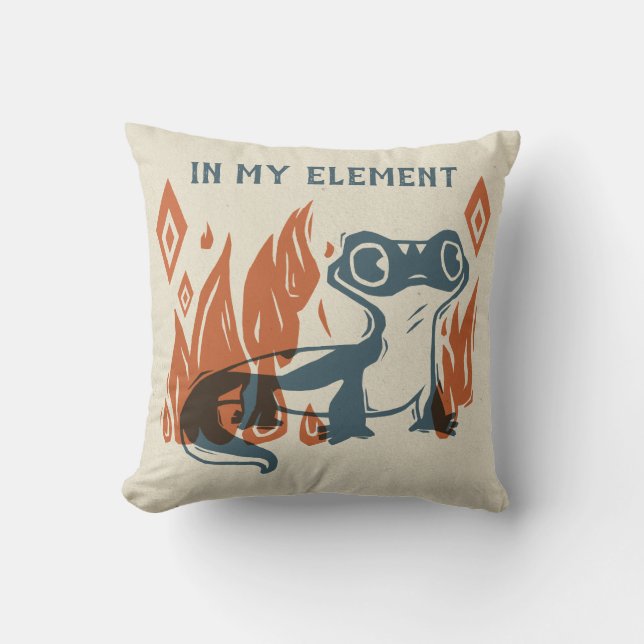 Coussin Gelé 2| Bruni - Dans mon élément (Recto)