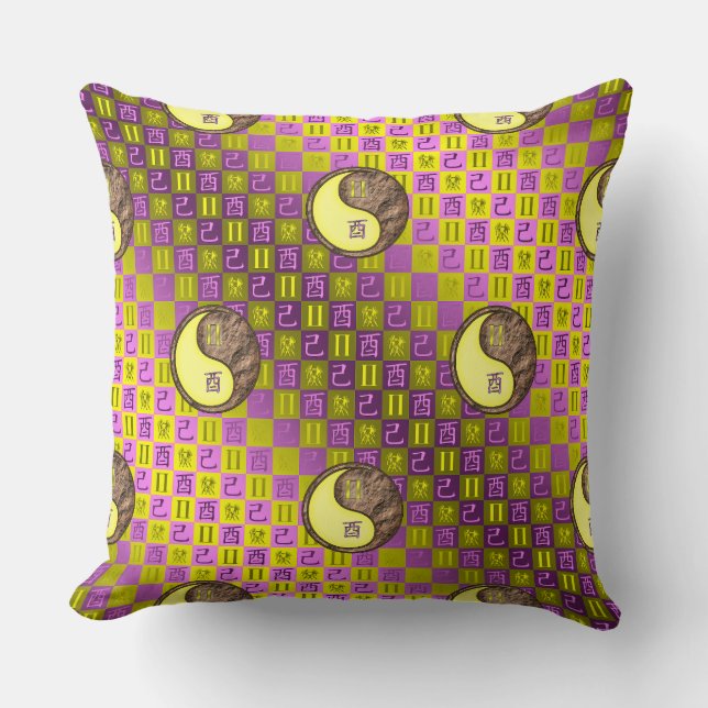 Coussin Gémeaux & Coq de Terre (Recto)