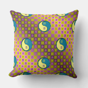 Coussin Gémeaux & Coq d'Eau