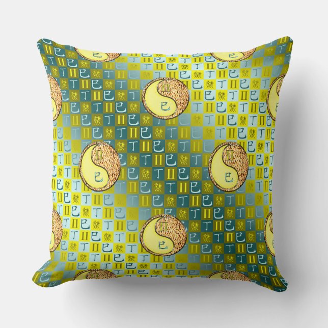 Coussin Gémeaux & Serpent de Feu (Recto)