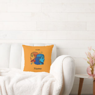 Coussin Gémeaux Signe du Zodiaque Pop Art - Jumeaux Célest