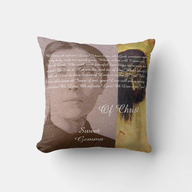 Coussin Gemme Douce Du Christ (Recto)