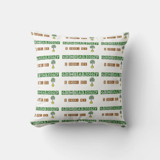 Coussin GÉNÉALOGIE JE L'AI Creusée