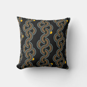 Coussin Geo Stripe : Design Vintage tendance