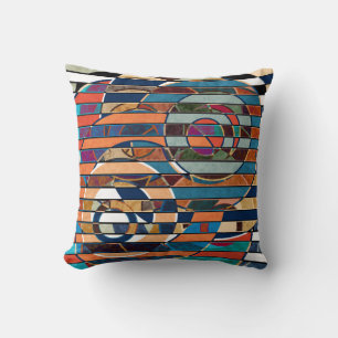 Coussin Géomètre de paysage artistique minimaliste moderne