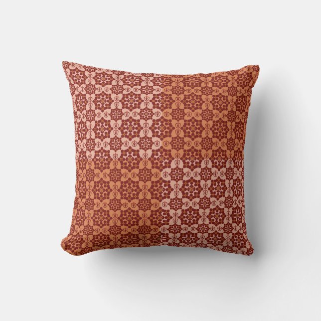 Coussin Geometric Patchwork Throw Pillow – Modern Purple C (Recto)
