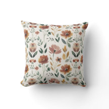 Géométrie florale boho – Motif de fleurs sauvages 