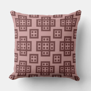 Coussin Géométrique 030614 - Nuances de Brown