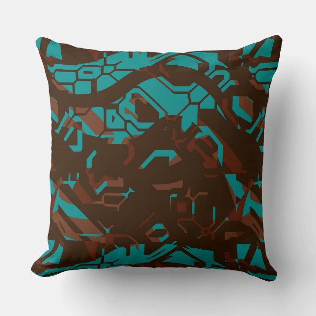Coussin Géométrique Abstraite (Recto)
