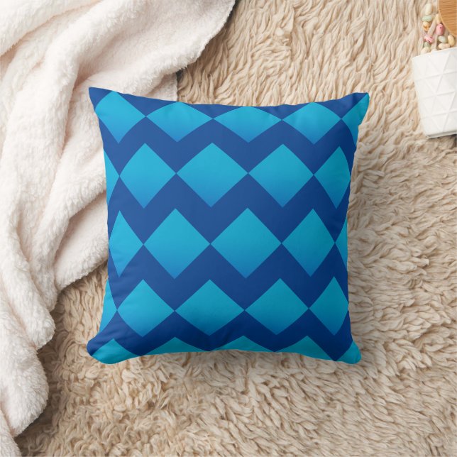 Coussin Géométrique bleue (Couverture)