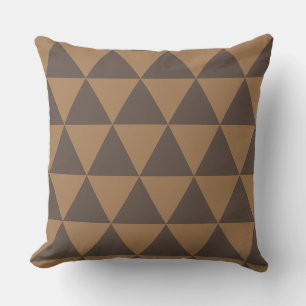Coussin géométrique or et noir moderne