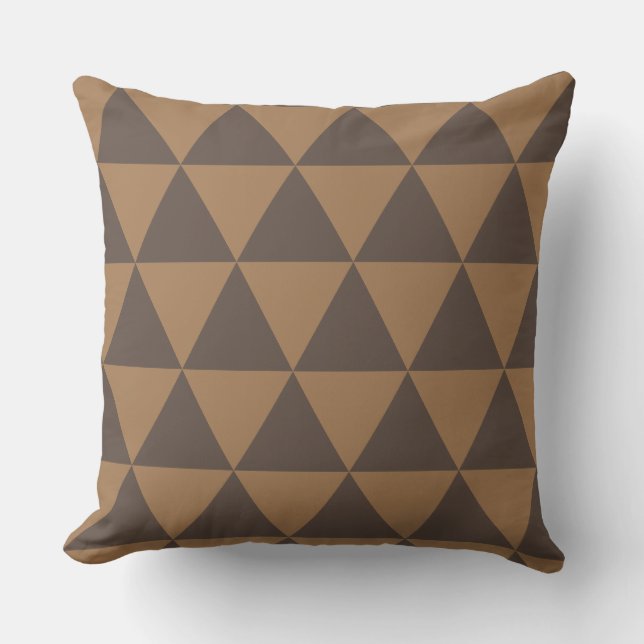 Coussin géométrique or et noir moderne (Recto)