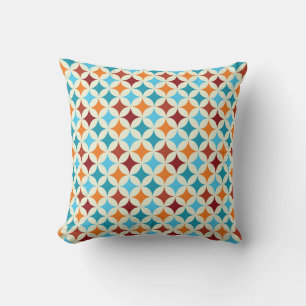 Coussin Géométrique stylé : Motif Vintage sans couture
