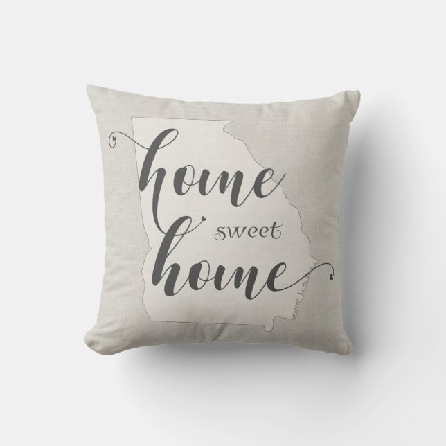 Coussin Géorgie - Coup de fouet pour la maison (Recto)