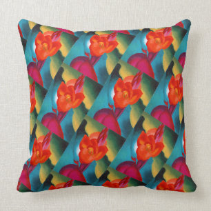 Coussin Géorgie O'Keefe 1919 Canne rouge