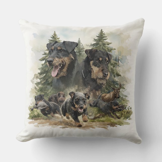 Coussin German Jagdterriers (Recto)