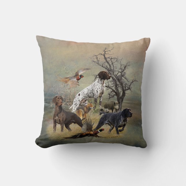 Coussin German Shorthaired Pointers (GSP)     (Recto)