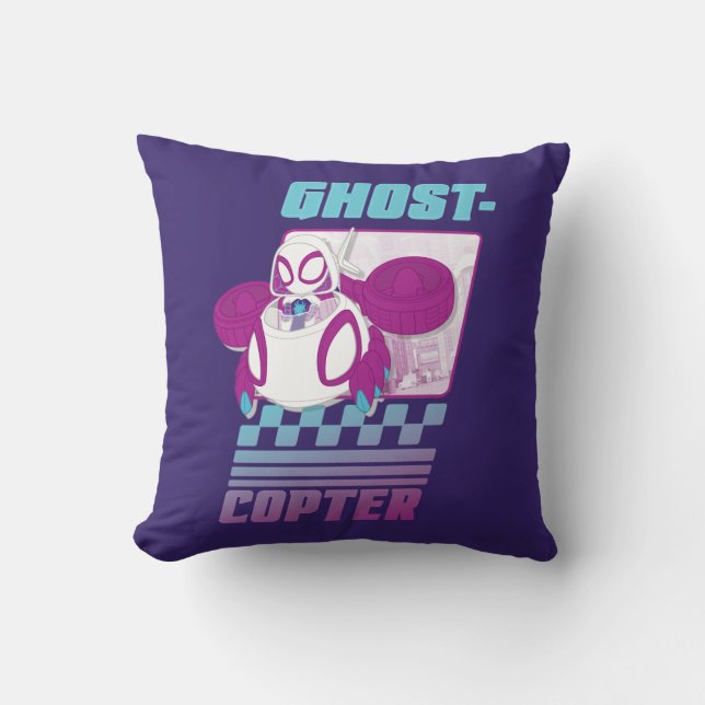 Coussin Ghost-Spider pilotant son Ghost-Copter (Recto)