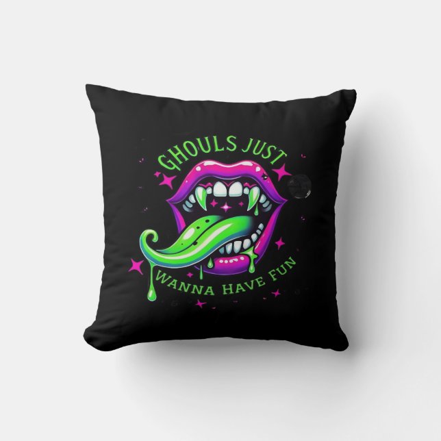 Coussin Ghouls Veux Juste Avoir Un Design Amusant Boo-tifu (Recto)