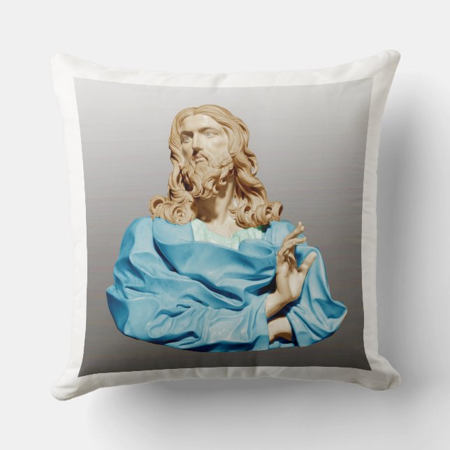 Coussin Gian Lorenzo Bernini Bust of Christ 1679 (Verso)