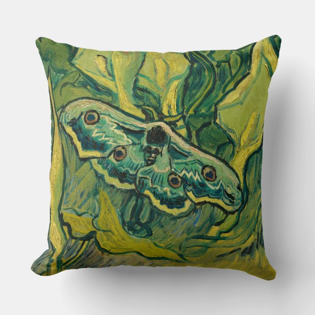Coussin Giant Peacock Moth, 1889 par Vincent van Gogh (Recto)