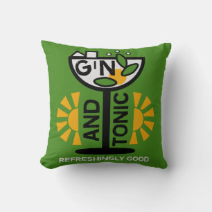 Coussin Gin vintage Et Art Tonique
