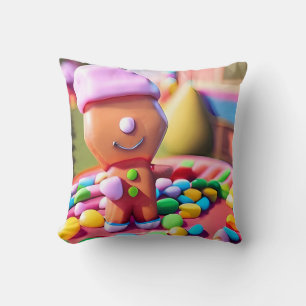 Coussin Gingerbread Boy Favorise - Ken Gage Art