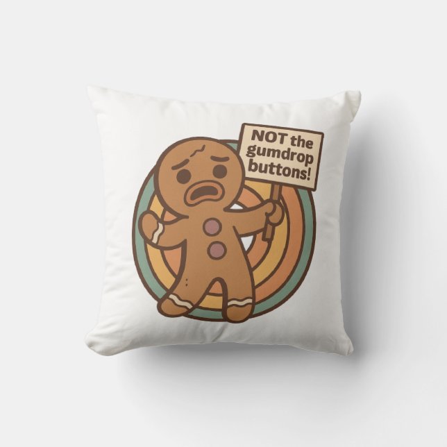 Coussin Gingy Gingerbread Christmas Throw Pillow (Recto)