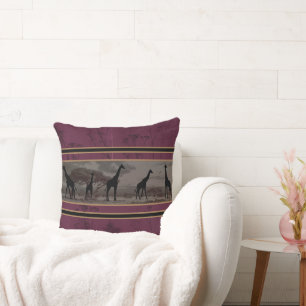 Coussin Girafes dans la savane