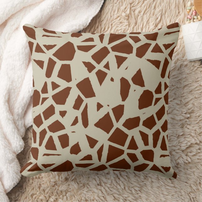 Coussin Giraffe Abstraite (Couverture)