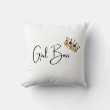Girl Boss Pillow