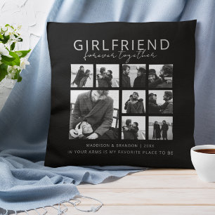 Coussin Girlfriend Together Forever Photo Collage