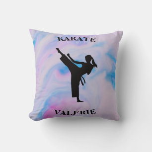 Coussin Girls Karate Pastel Swirl