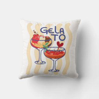 Coussin 🍦 GLACE – Graphisme Rétro Mignon de Glace