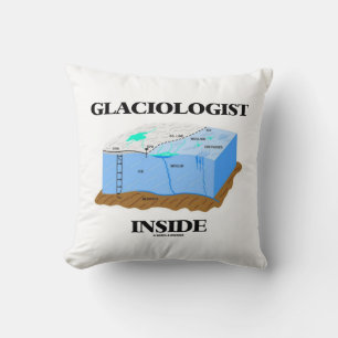 Coussin Glaciologiste à l'intérieur du glacier Science de