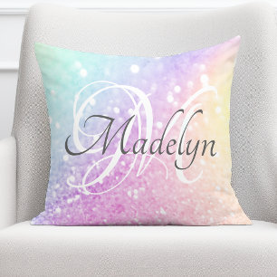 Coussin Glam Iridescente Parties scintillant colorée perso