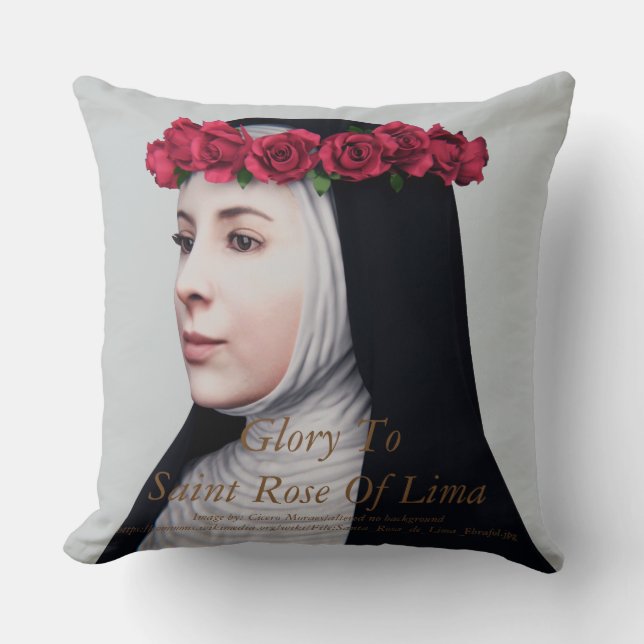 Coussin Gloire À Saint Rose De Lima (Recto)