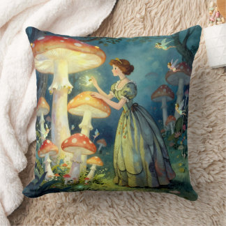 Coussin Glowing giant mushroom garden