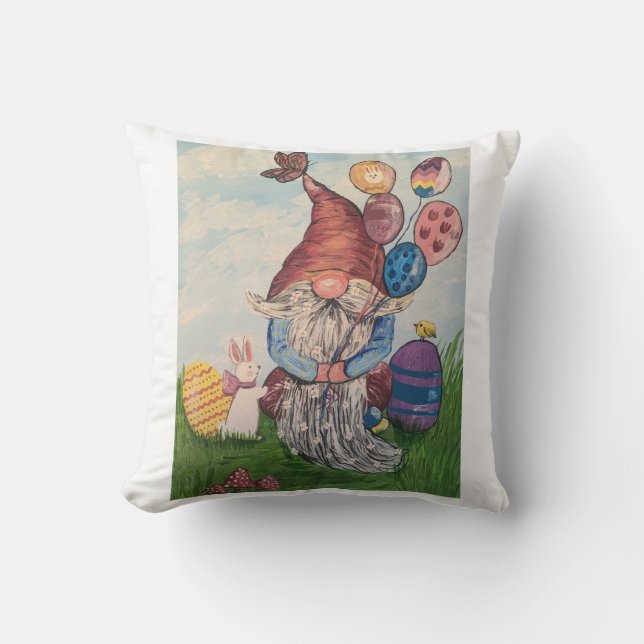 Coussin Gnome de Pâques (Recto)