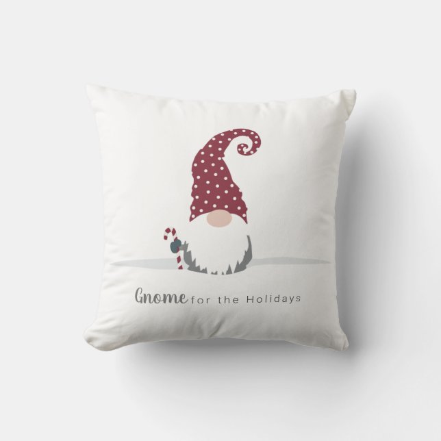 Coussin Gnome for the Holidays Design scandinave (Recto)