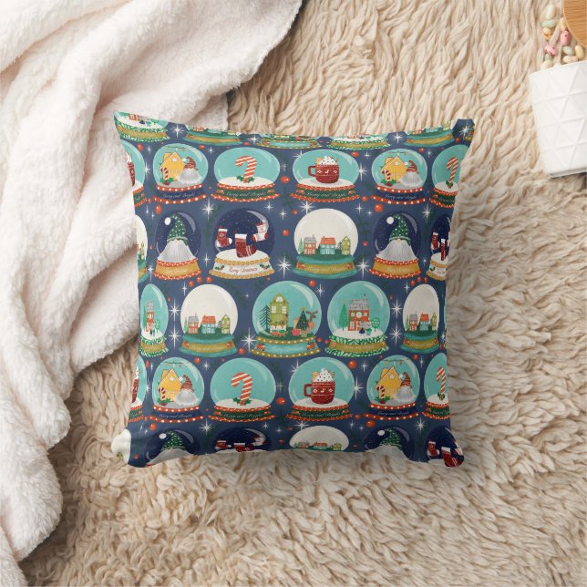 Coussin Gnome/Gingerbread House, boule de neige de Noël (Couverture)