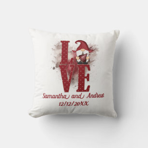 Coussin Gnomes Rouge Amour Cute Date De Mariage Saint Vale