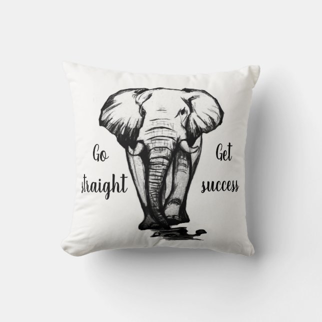 Coussin Go straight (Recto)