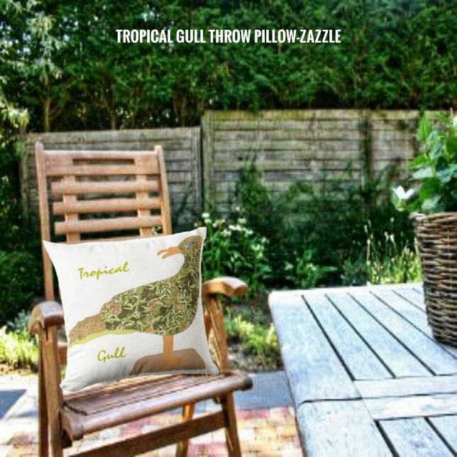 Coussin Goéland tropical (Créateur téléchargé)