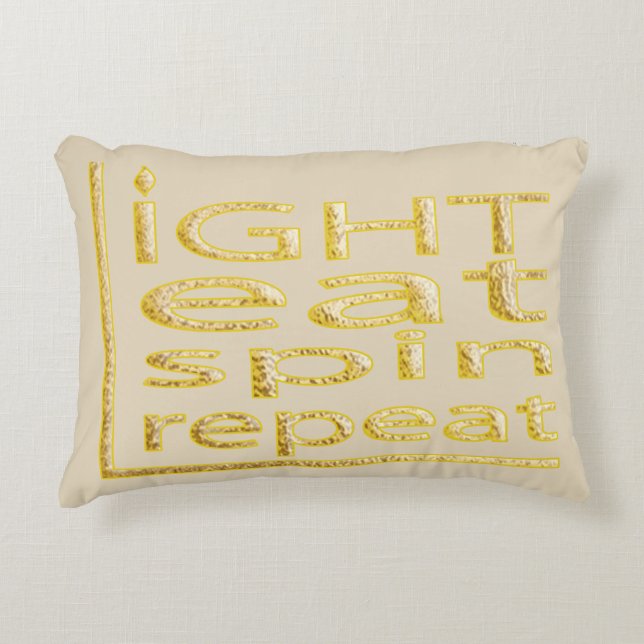 Coussin Gold/Crème de Hanoukka "Répétition de la s (Devant)