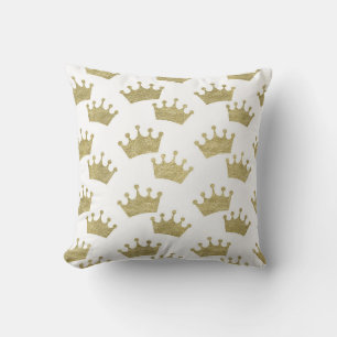 Coussin Gold Crowns Fairytale Prince Storybook Decor