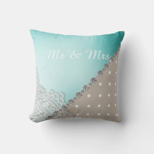Coussin GOLD DIAMOND COUSHION DU COEUR MARIAGE Aqua
